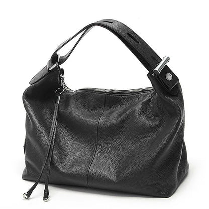 Roma Luxe™ | Genuine Leather Top-Handle Tote Bag