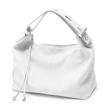 Roma Luxe™ | Genuine Leather Top-Handle Tote Bag