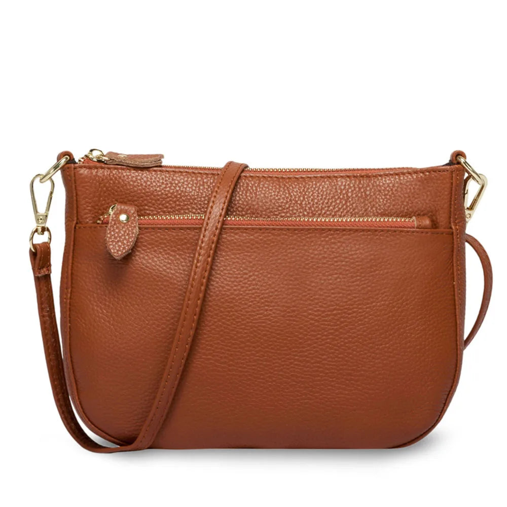 Roma Luxe™ | Genuine Leather Small Flap Crossbody Bag