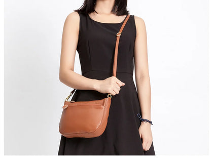 Roma Luxe™ | Genuine Leather Small Flap Crossbody Bag