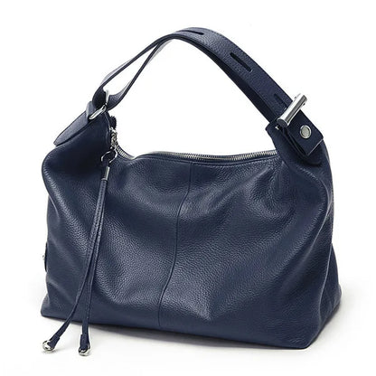 Roma Luxe™ | Genuine Leather Top-Handle Tote Bag