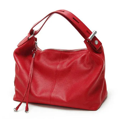 Roma Luxe™ | Genuine Leather Top-Handle Tote Bag