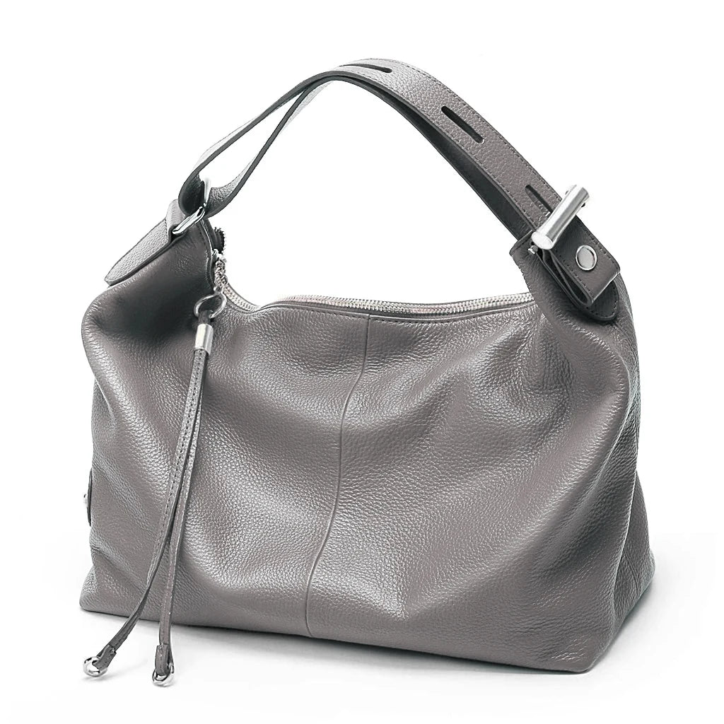 Roma Luxe™ | Genuine Leather Top-Handle Tote Bag